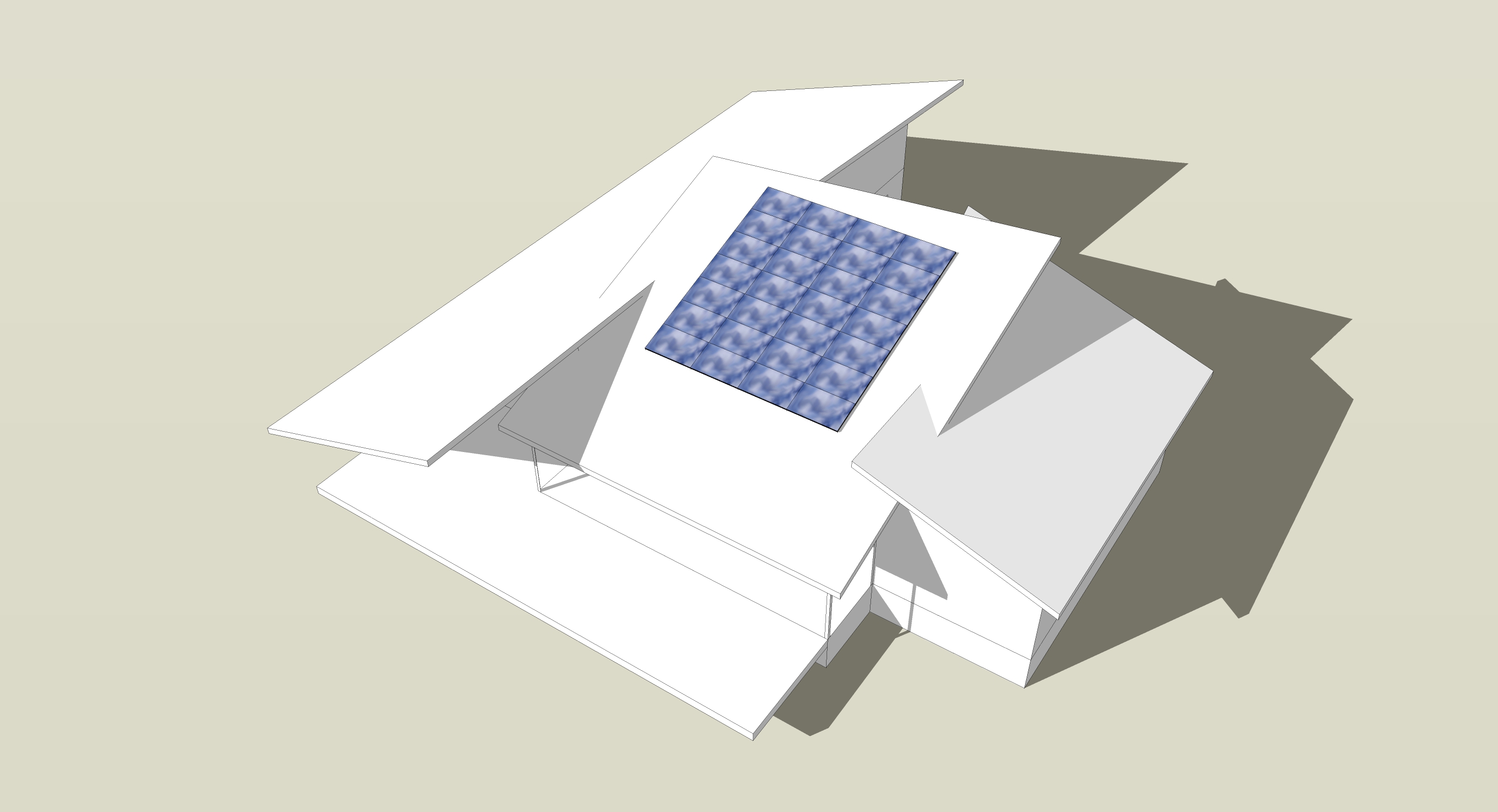 Modern Solar House Form Study
